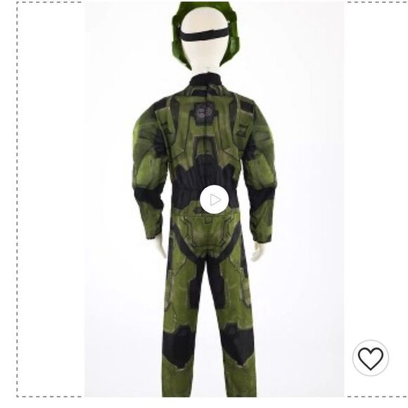 🔥Kids' HALO Master Chief Infinite Deluxe Halloween Costume Jumpsuit New - Picture 3 of 7